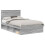 VidaXL vidaXL Bed Frame Grey Sonoma 120 x 190 cm Solid Pine Wood 2
