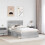 VidaXL vidaXL Bed Frame Grey Sonoma 120 x 190 cm Solid Pine Wood 4