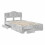 VidaXL vidaXL Bed Frame Concrete Grey 120 x 190 cm Engineered Wood 3