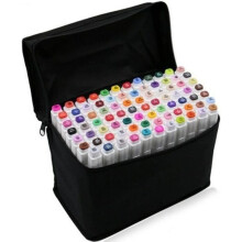 LCC 80-Piece Marker Set, Rich Colors, Double-Ended Design