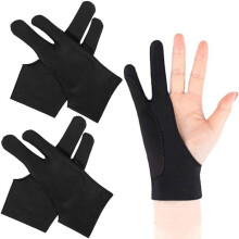 Breathable drawing gloves, set of 4. Drawing gloves suitable for the right and left hand, size L, black.