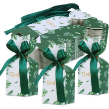 Paper Candy Box, 50 Pcs Gift Box with Ribbon, Favor Box for Wedding, Christmas, Thanksgiving, nosku