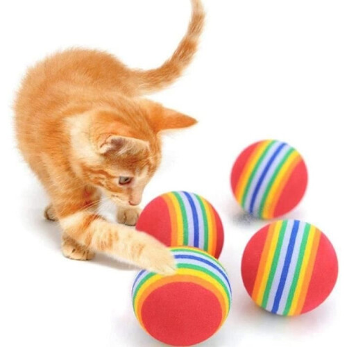 Cat toy - 10 pieces - Foam ball - Interactive toys - Bouncing training
