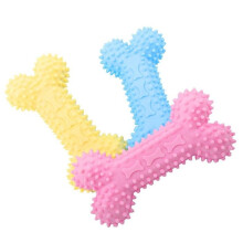 Set of 3 puppy chew toys, dog teeth cleaning toy, creative bone-shaped pet toy
