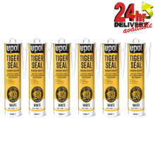 U-Pol Tiger Seal PU Adhesive Sealant WHITE x 6 Windows/Bond/Body Panels