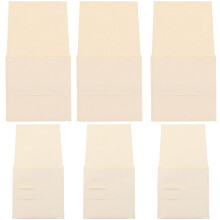 6St Draagbare Sieraden Opbergzakjes Met Zachte Binnenvoering Beige