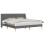 VidaXL vidaXL Bed Frame with Headboard Dark Grey 180 x 200 cm Fabric 4