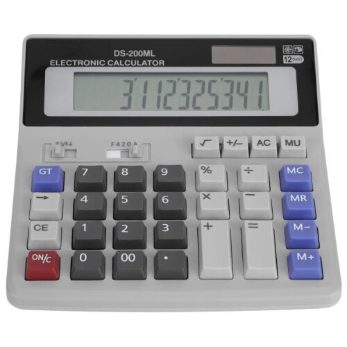 LCD screen calculator, solar-powered LCD screen calculator, standard function calculator for swimming pool rain gauge -