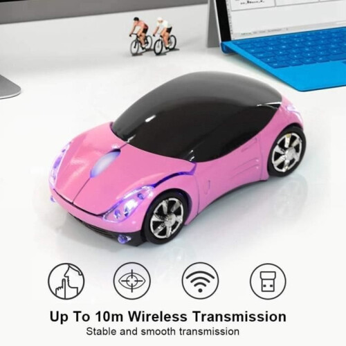 Wireless Mouse - MacME - Optical - 2.4G - 1000 DPI - Pink 1