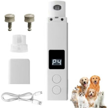 Dog nail clippers, 4-speed electric nail file, painless and quiet nail clipper for large, medium and