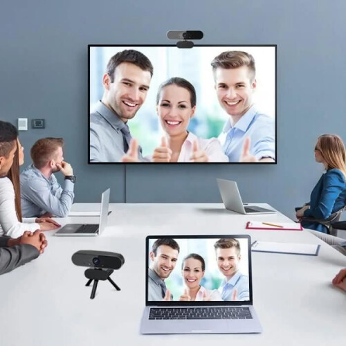 Webcam - UVERBON - HD 1080P - Noise-canceling microphone - Fill light - Adjustable angle 2