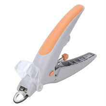 Pet nail clippers - SURENHAP - Model with LED light and 5x magnifying glass - Grey - ABS - 14.5x9 cm