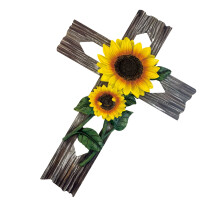 Houten kruisen muur hangend gesneden kruisbeeld ornament-034