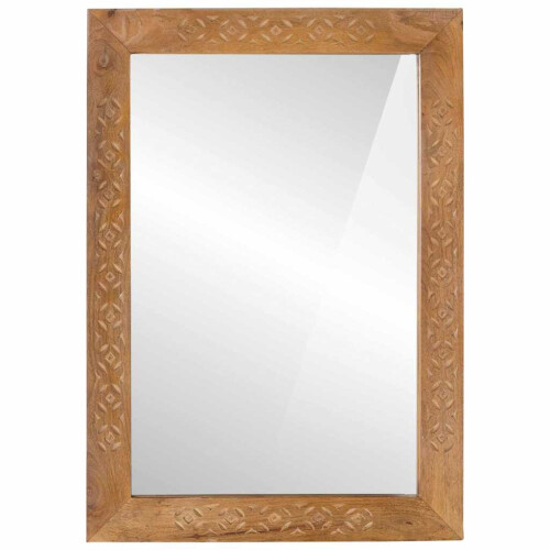 VidaXL vidaXL Wall Mirror Rectangular 70 x 50 cm Engineered Wood and Glass 1