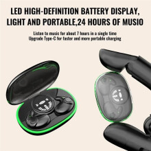 Headphones Sleep Wireless Earphone TWS Hidden Earbuds IPX5 Waterproof Noise Reduction Sports Headset C