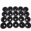 20pcs for VW Golf Car Wheel Nut Bolt Covers Black 4