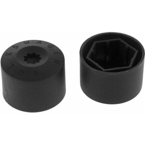 20pcs for VW Golf Car Wheel Nut Bolt Covers Black 1