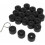 20pcs for VW Golf Car Wheel Nut Bolt Covers Black 3