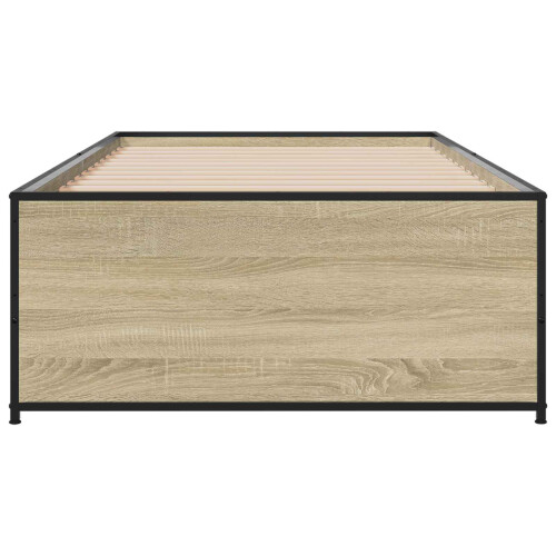 VidaXL vidaXL Bed Frame Sonoma Oak 80 x 200 cm Engineered Wood 2