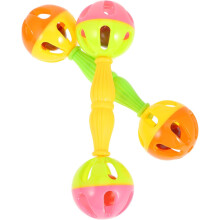 Set di 2 martelli a doppia estremità in plastica per pappagalli e animali domestici, strumento musicale educativo con impugnatura ergonomica.
