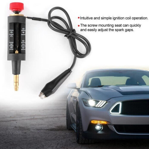 Tbest Ignition Coil Tester, Adjustable Online Spark Plug Tester, Coil Diagnostic Repair Tools 2