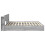 VidaXL vidaXL Bed Frame with Storage Grey Sonoma 180 x 200 cm Engineered Wood 2