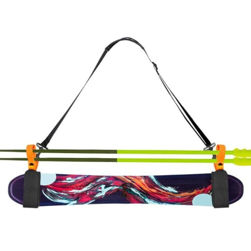 SHIPENOPHY adjustable ski straps – thick EVA shoulder straps for hands-free carrying 2