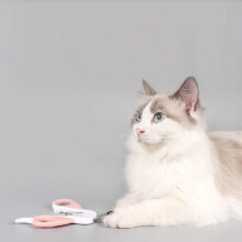 Pet Nail Clippers - Not Specified - Pink Model - Stainless Steel - Non-Slip Grip - 12.8x7.2cm