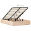 VidaXL vidaXL Ottoman Bed Frame Natural 120 x 190 cm Solid Pine Wood 5