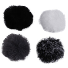 Uniwersalny Mikrofon Krawatowy Futrzana Szyba Przednia Szyba Przednia Szyba WiatróWka MięKka dla Lapel Lavalier Mic 5Mm