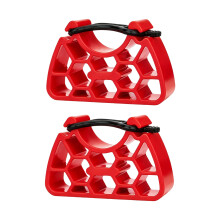 2 Stuks Plastic Fietsen Reparatie Stuur Beugel Clip Op-Rood