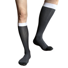 Atmungsaktive Herren-Kleidersocken, bunte Streifen, modische-C