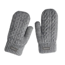 (Light Gray) Men Multifunction Winter Gloves Double Layers Acrylic Fleeces Insulation Durability For Outdoor Work Cycling Skiing  Navy Blue