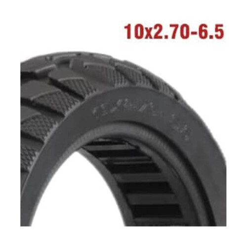10 Inch Solid Tire, 10X2.70-6.5 Tubeless Scooter Solid Tire, Puncture-Proof Solid Tires for 2