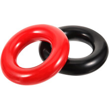 2 stuks verzwaarde oefenringen voor de golfswing, golfclubtrainingsaccessoires, rood/zwart, voor golfers
