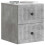 VidaXL vidaXL Wall-Mounted Bedside Cabinet with Drawer 2 pcs Concrete Grey 2