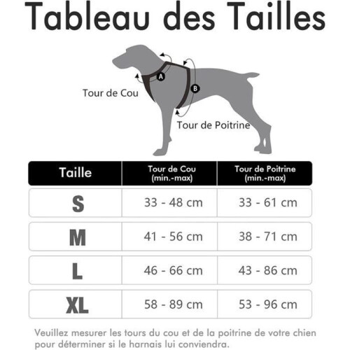 Dog Harness/No-Pull Dog Harness - Black, Size XL -- Adjustable, Reflective, Breathable Material, Label 1