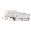 VidaXL vidaXL Bed Frame with Headboard White 135 x 190 cm Solid Pine Wood 2