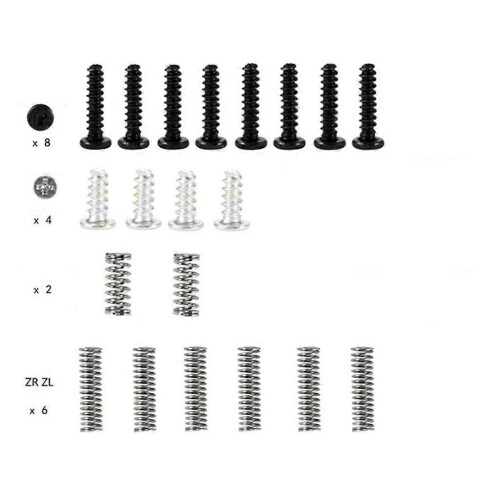 (C) for Switch Left Right Controller Full Set Screw Mount Replacement Kit Game Accessories with Screwdriver Multicolor