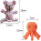 Dog Toy - Octopus and Bear - Cotton Rope - Interactive - Durable 4