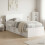 VidaXL vidaXL Headboard Cabinet with Storage White Engineered Wood 1