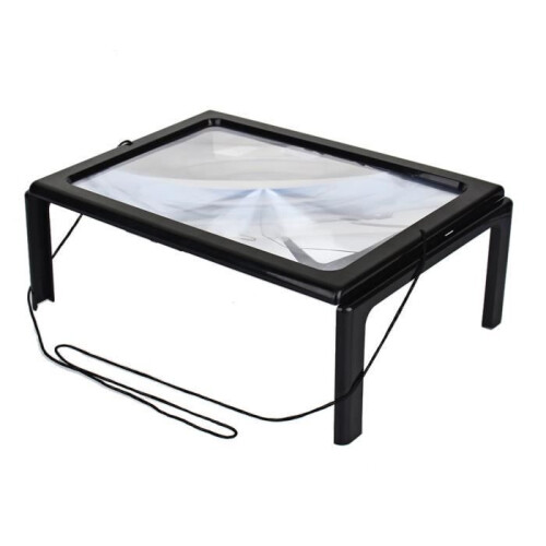 A4 Full Page Large Hands-Free Light LED Magnifier for Reading 1