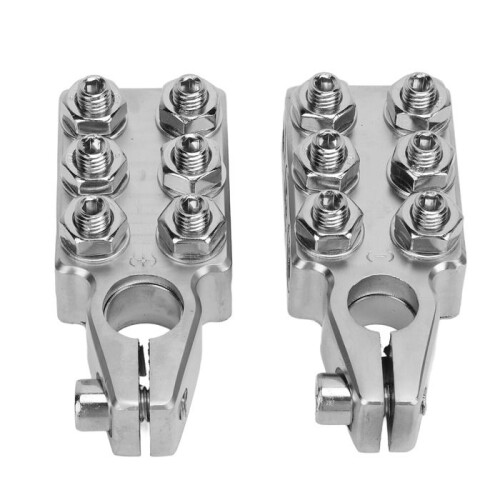 Vvikizy 2-Piece 12-Way Battery Post-Terminal Distribution Ends Auto Box Clamp 1