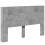 VidaXL vidaXL Storage Headboard with LED Concrete Grey Engineered Wood 2