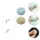 Set of 2 macaron-shaped eyeglass cleaning cloths 6