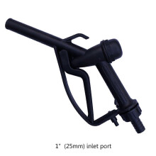 (25mm) Plastic Manual Heavy Duty Fuel Nozzle Gun with Hook 25mm / 20mm 1" 3/4" Straight Spout -Diesel & Gasoline Nozzle Max Multicolor