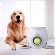 Dog ball launcher, automatic tennis ball launcher for dogs (color: gray)