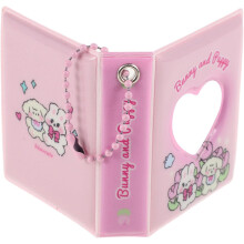 Porte-clés mini album photo Kpop de 5 cm avec motif cœur ajouré, petit classeur pour photocartes