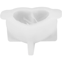 Forma silikonowa na świecę w kształcie serca, 4,9 x 4,3 x 2,5 cm, do świec zapachowych aromaterapeutycznych