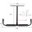 Steel garage ceiling storage hook, heavy-duty storage rack (2 pack, black) 2
